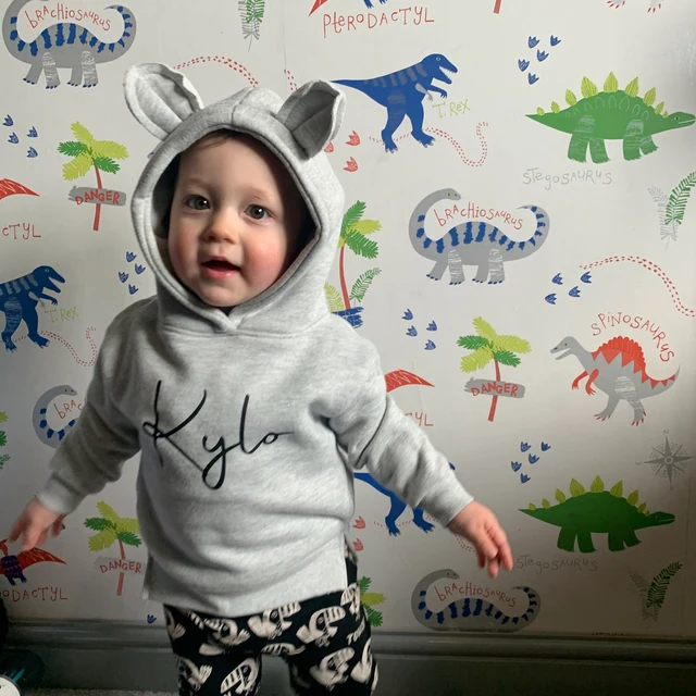 Personalized Kid Cozy Soft Bear Crewneck Sweatshirt | inSweatshirt15