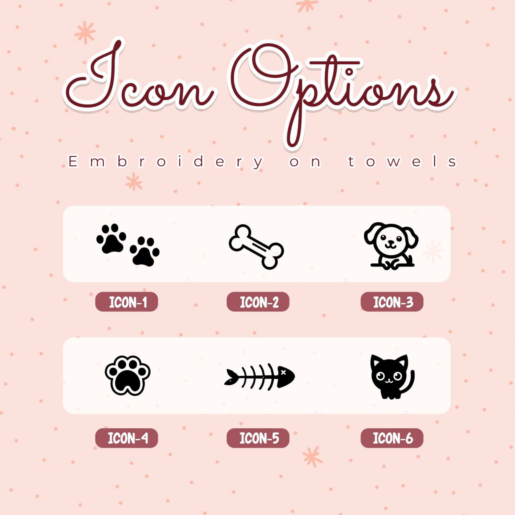 Personalized Embroidered Name Pet Bath Towel | inBlanket01