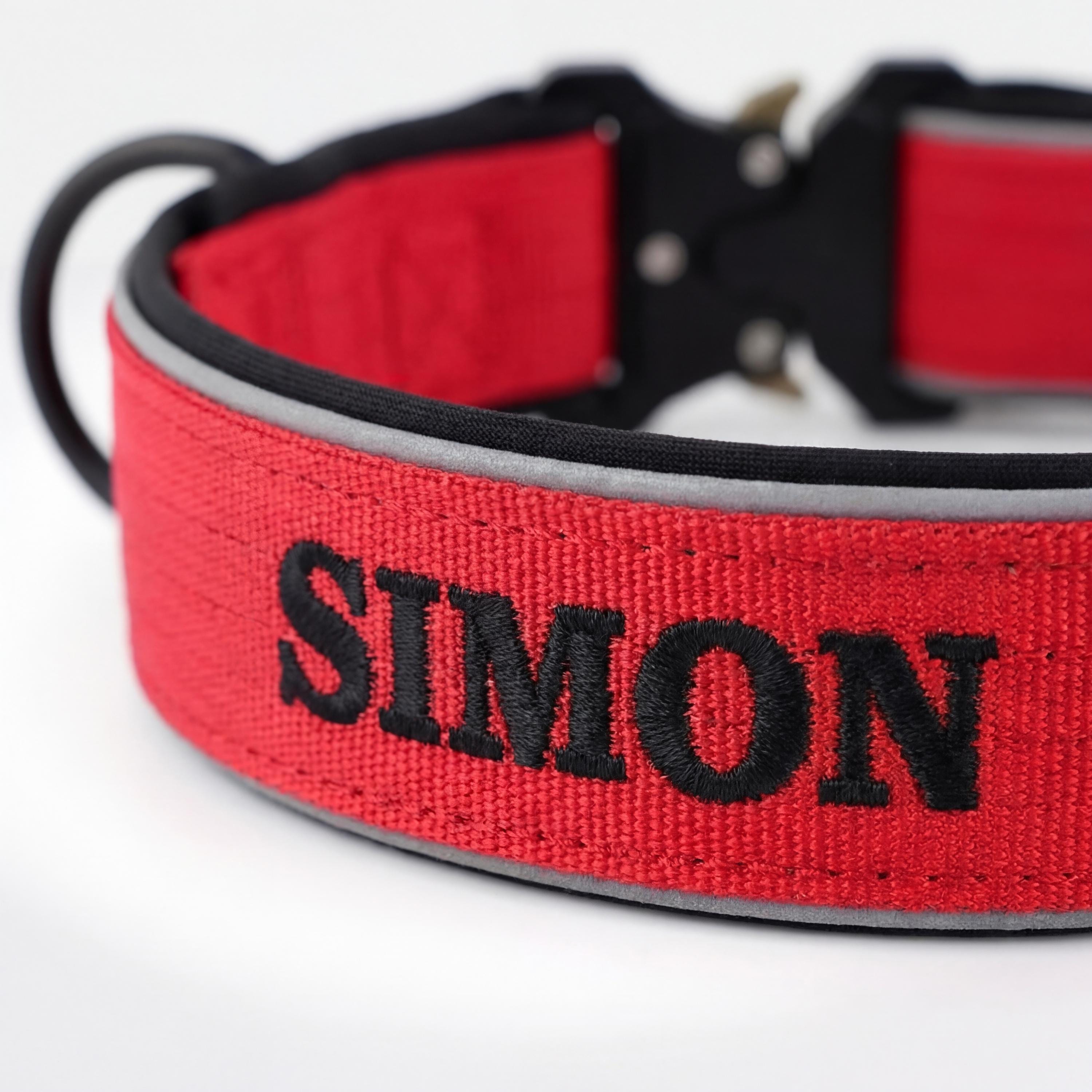 Personalized Embroidered Name Pet Collar with Phone Number | inAccs42