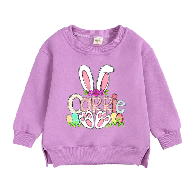 Personalized Kid Cozy Soft Bunny Crewneck Sweatshirt | inSweatshirt56