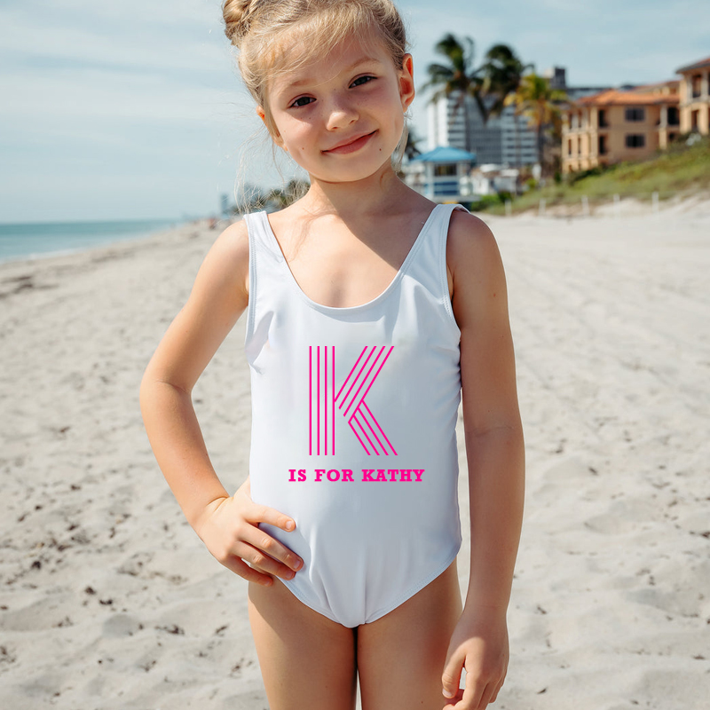Personalized Monogrammed  Color Swimsuit for Summer | InSwin03