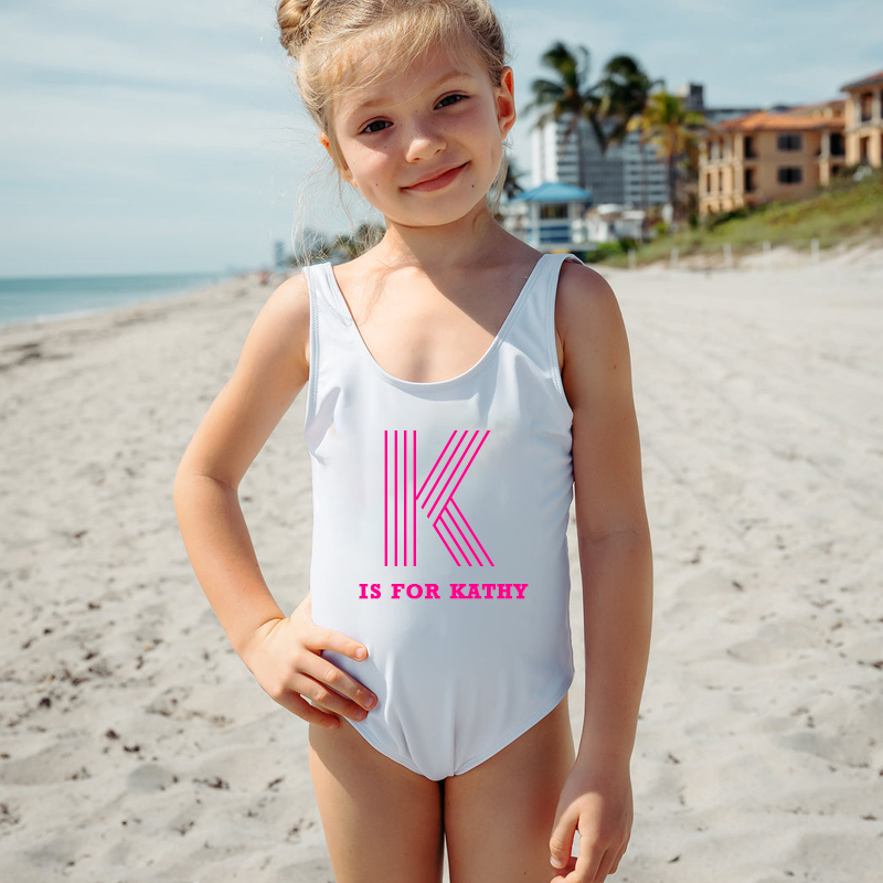 Personalized Monogrammed  Color Swimsuit for Summer | InSwin03
