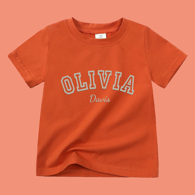 Personalized Kid Puff Vinyl Cozy Soft T-Shirt | inTee08