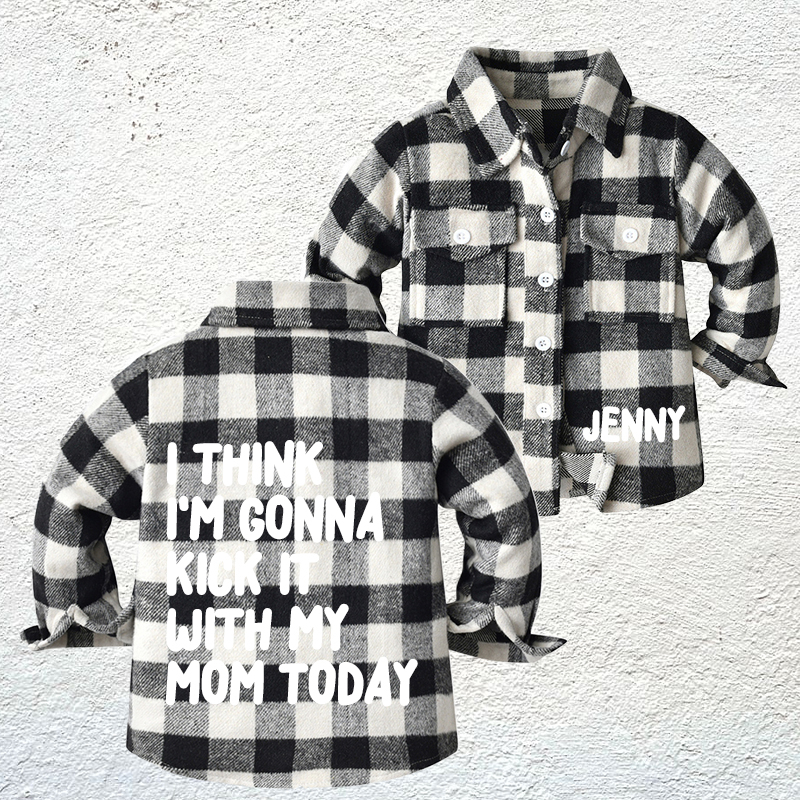 Personalized Name Kids Flannel Jacket | inJacket34