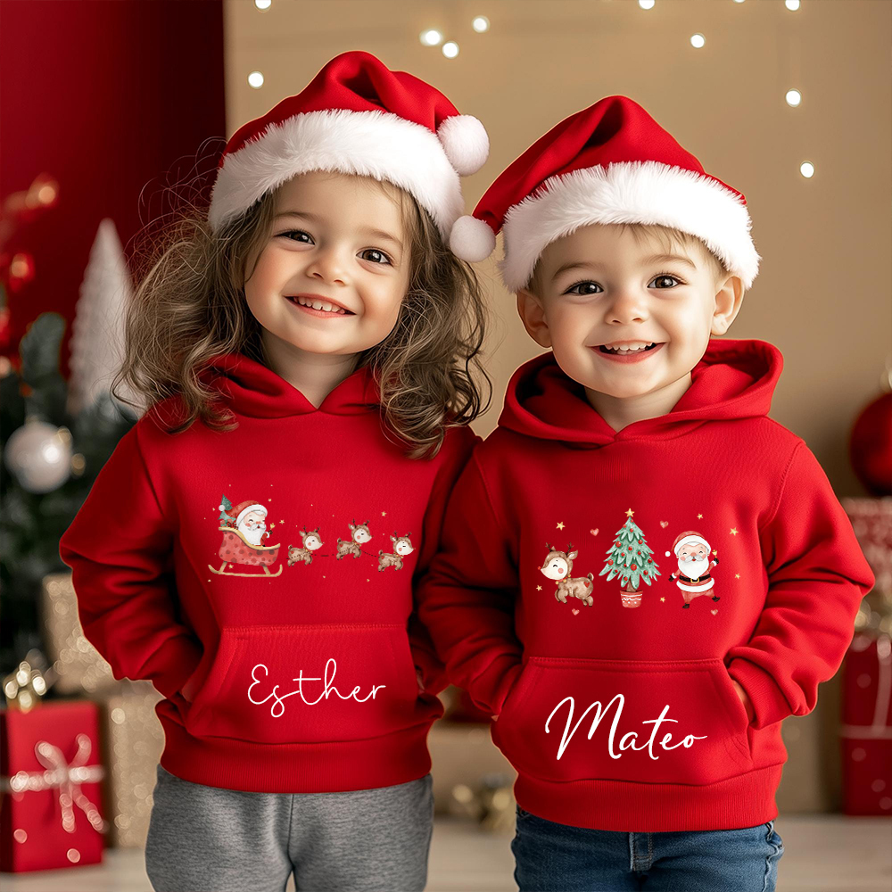 Personalized Kids Lovely Christmas Hoodie | MCGift179