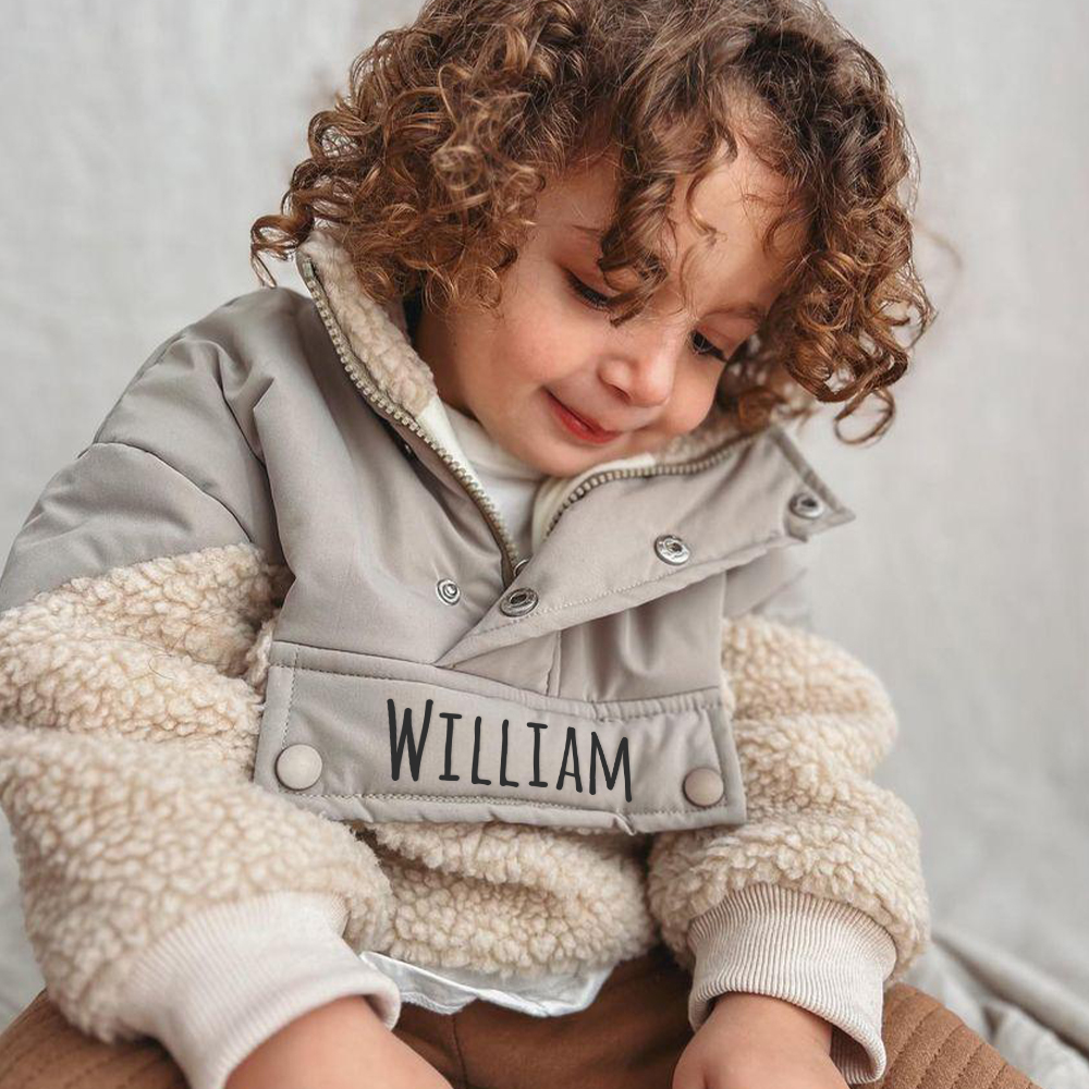 Personalized Kids Puffy Sherpa Pullover | inJacket47