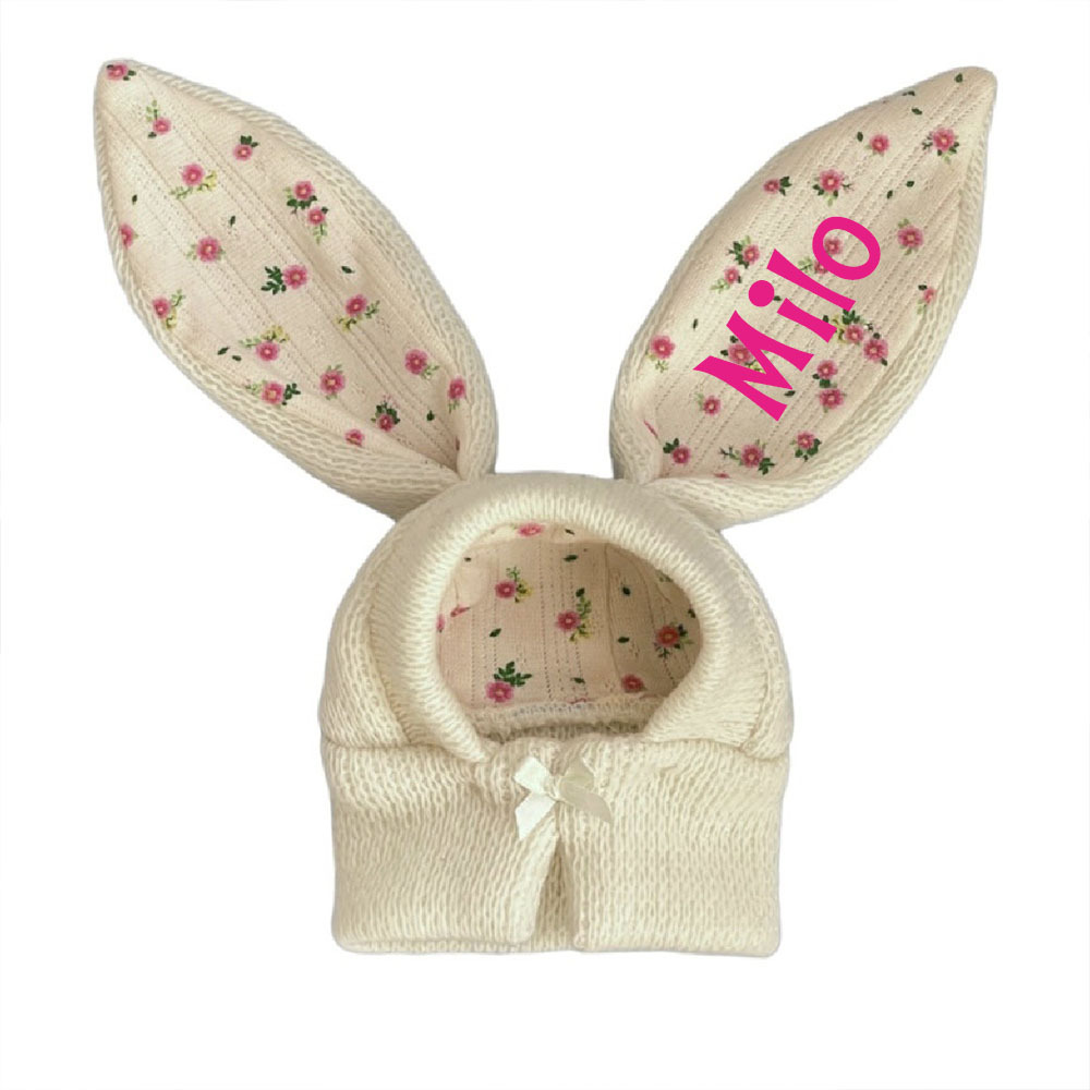 Personalized Easter Pet Knitted Bunny Ear Hat | inAccs14