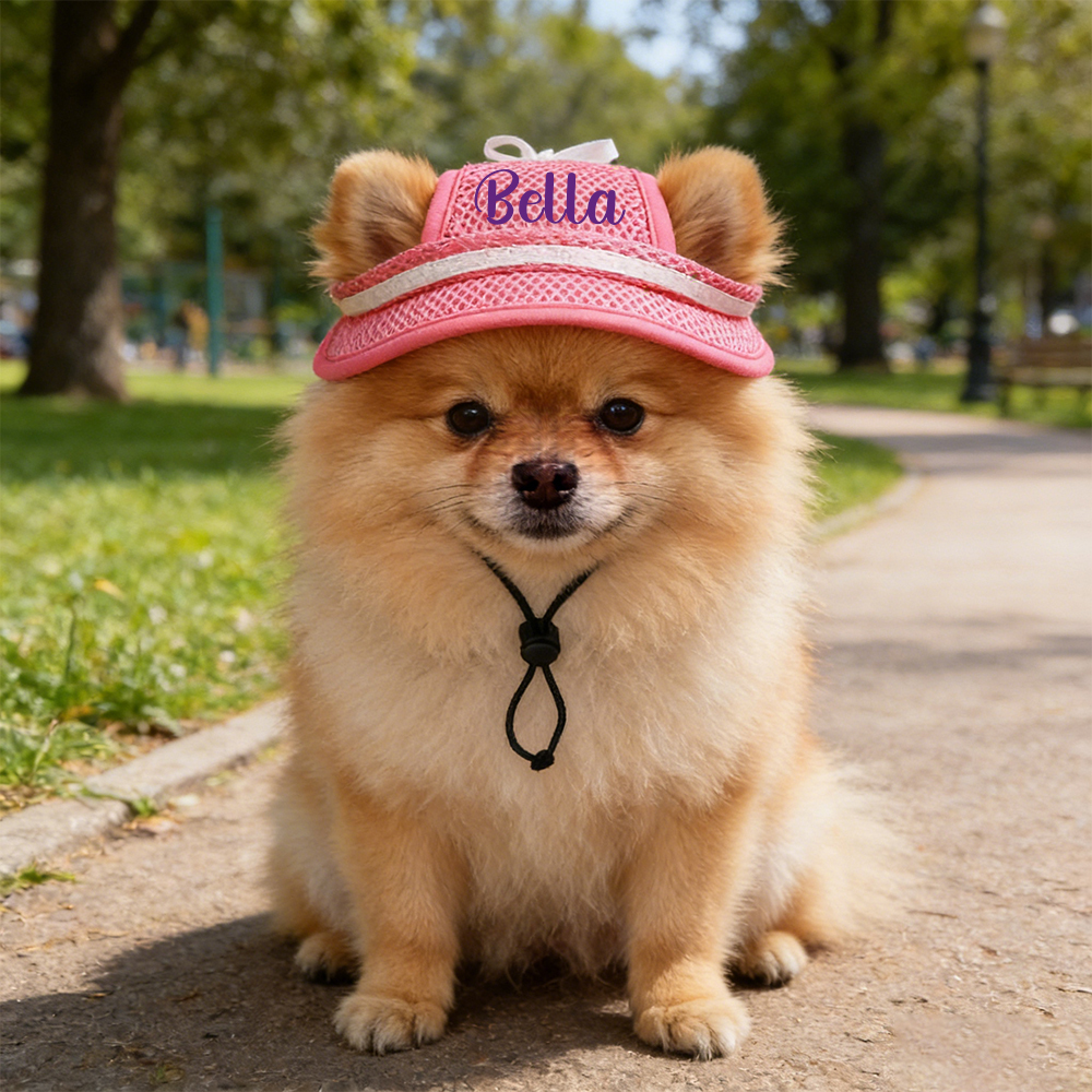 Personalized Name Pet Breathable Mesh Hat | inHat02