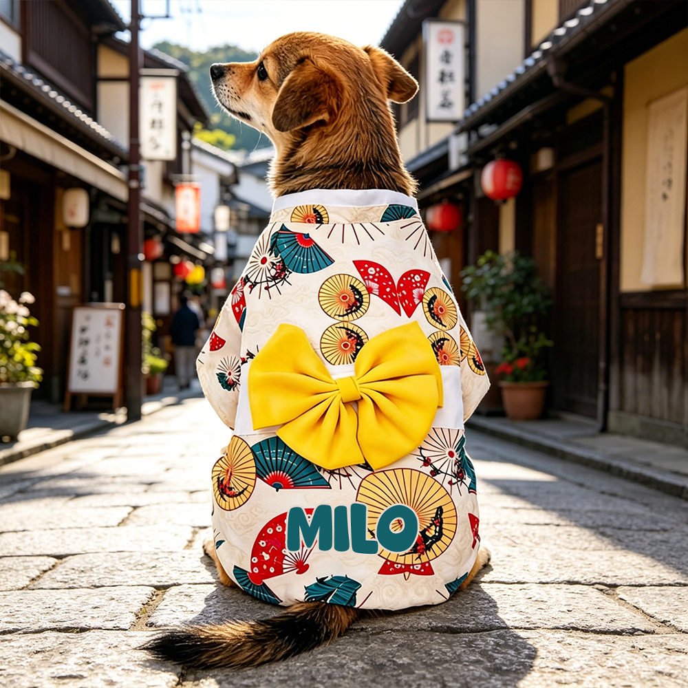 Personalized Pet Japanese Kimono | inCloth104
