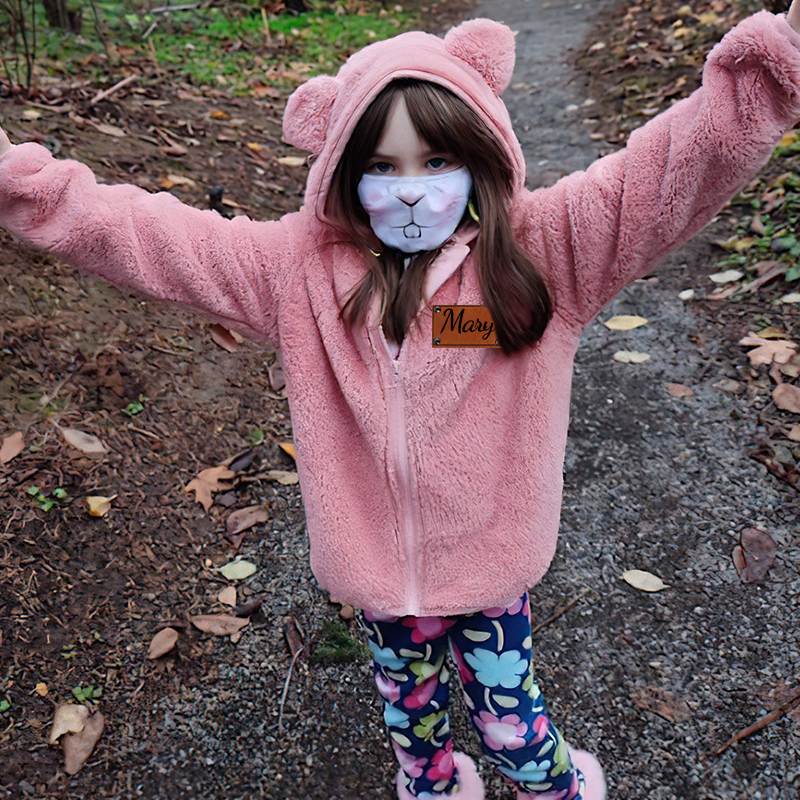 Personalized Leather Patch Kids Bear Jacket | inJacket21