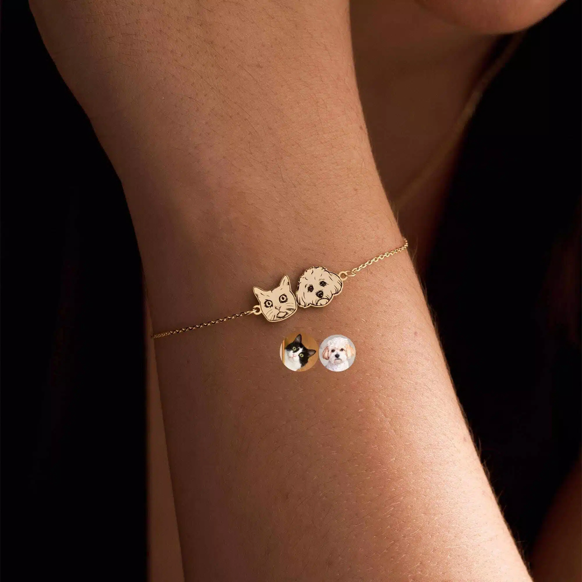 Personalized Pet Memorial Portrait Bracelet | inAccs31