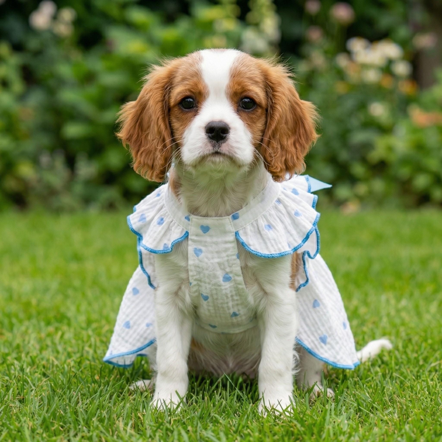 Personalized Pet Floral Bowknot Dress | inCloth36