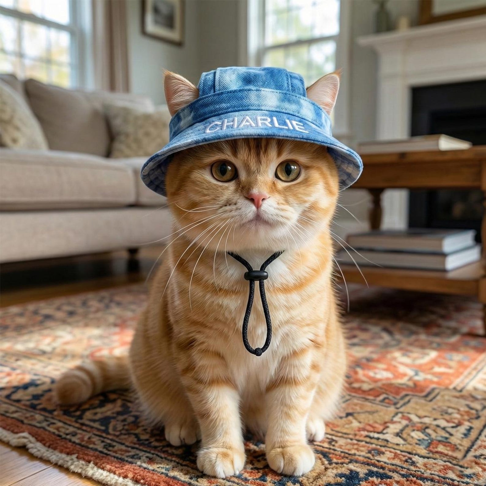 Personalized Embroidered Name Pet Bucket Hat | inHat40