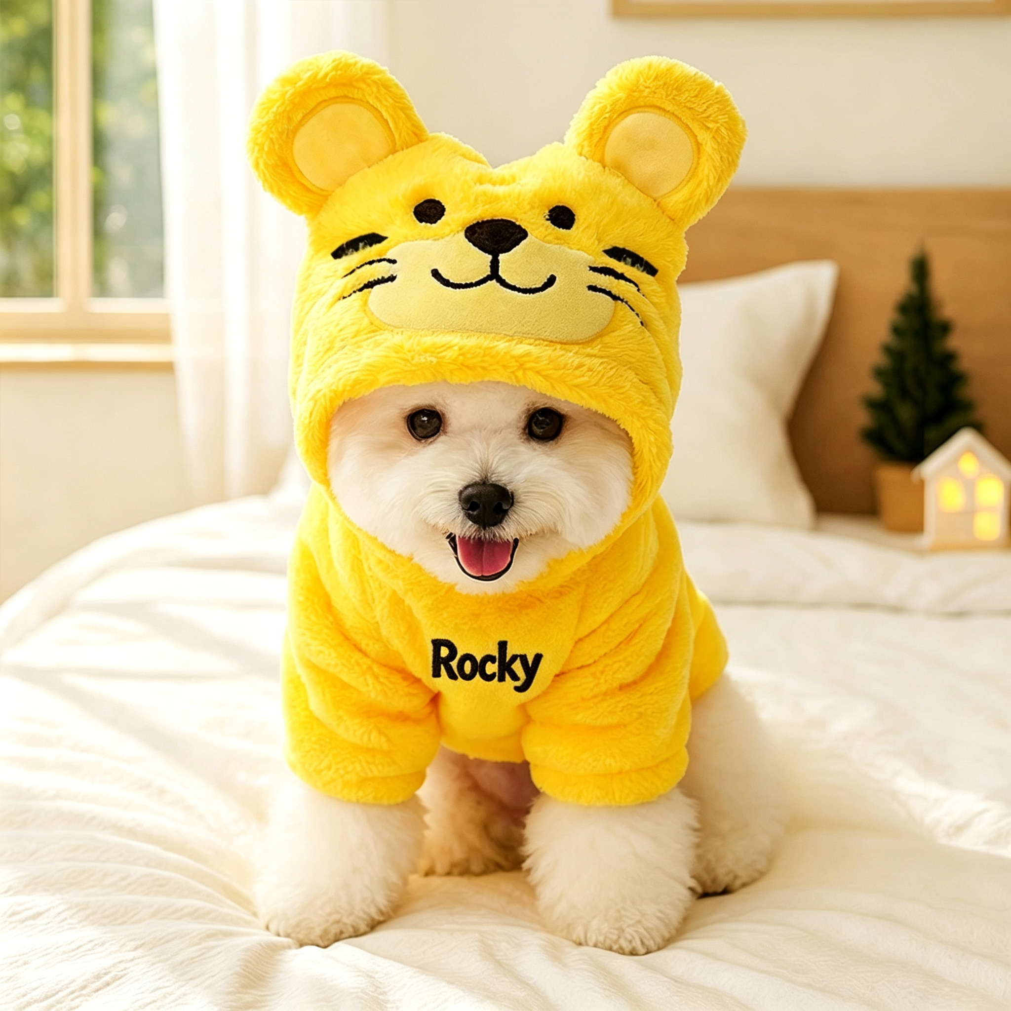 Personalized Embroidered Name Pet Winter Hoodie | incloth126