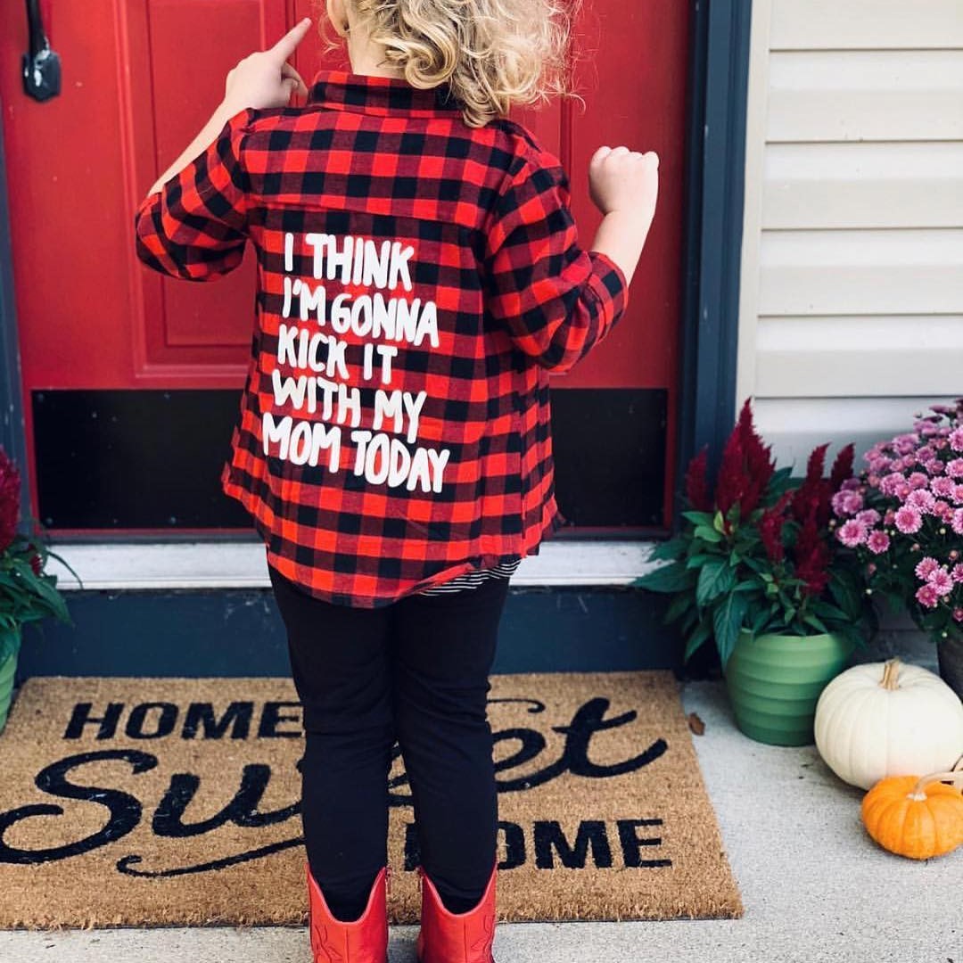 Personalized Name Kids Flannel Jacket | inJacket34
