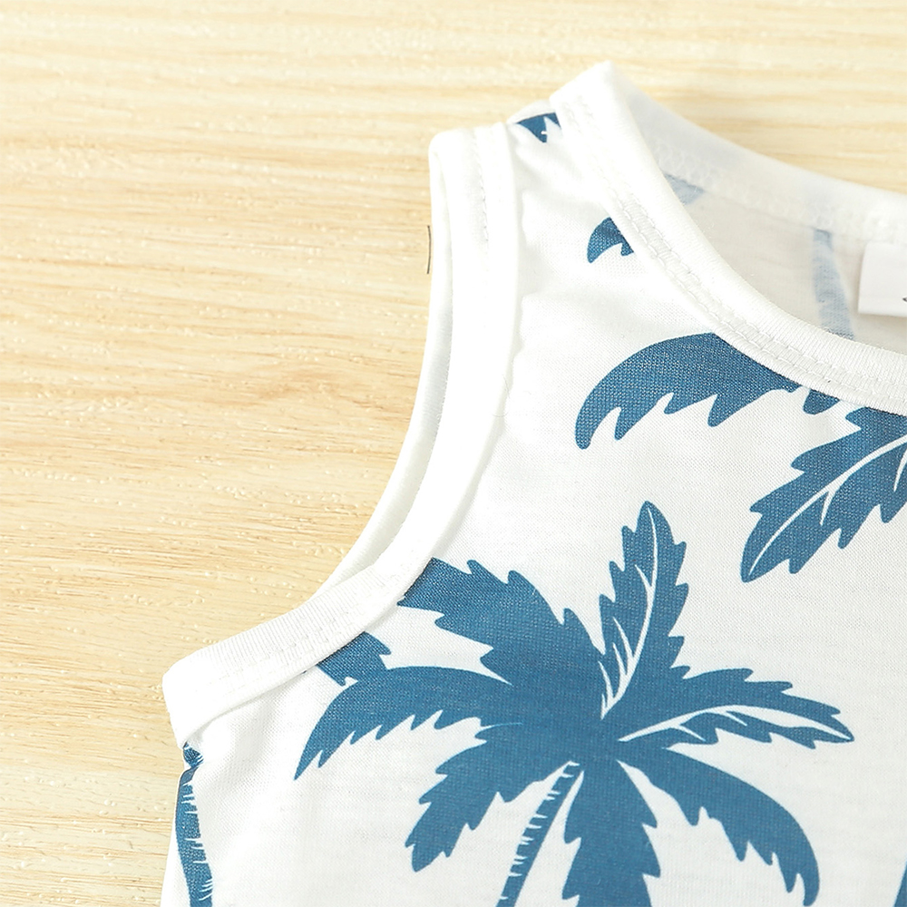 Personalized Boys Coconut Trees Shirt and Shorts Set | inSet60