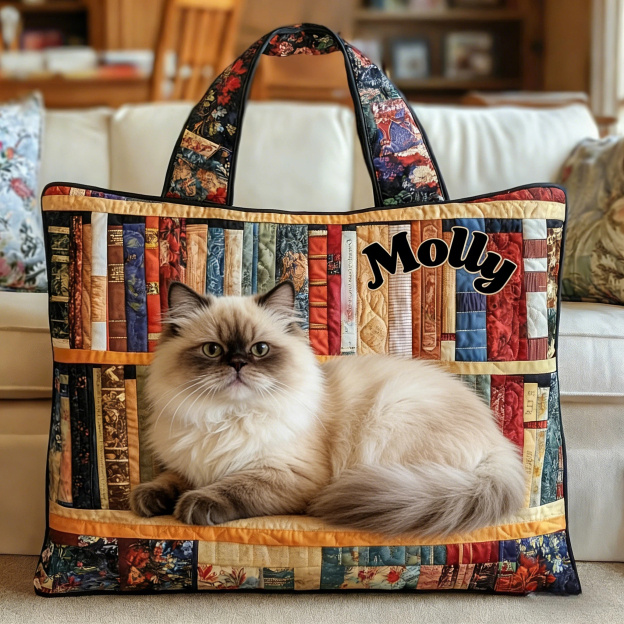 Personalised Vintage Timeless Birman Quilted Tote Bag | inBag73