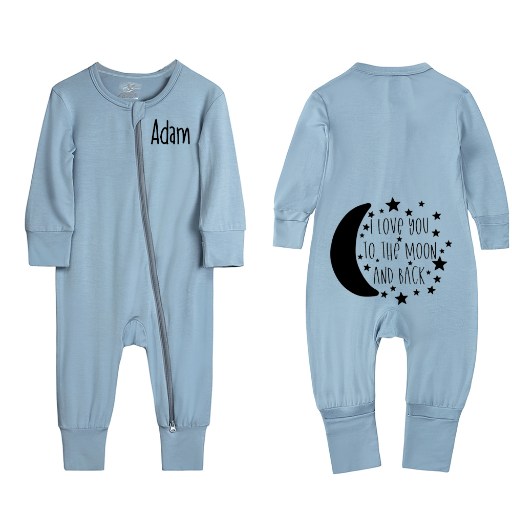 Personalized Kids Sweet Night Sweatshirt Romper | inRomper20