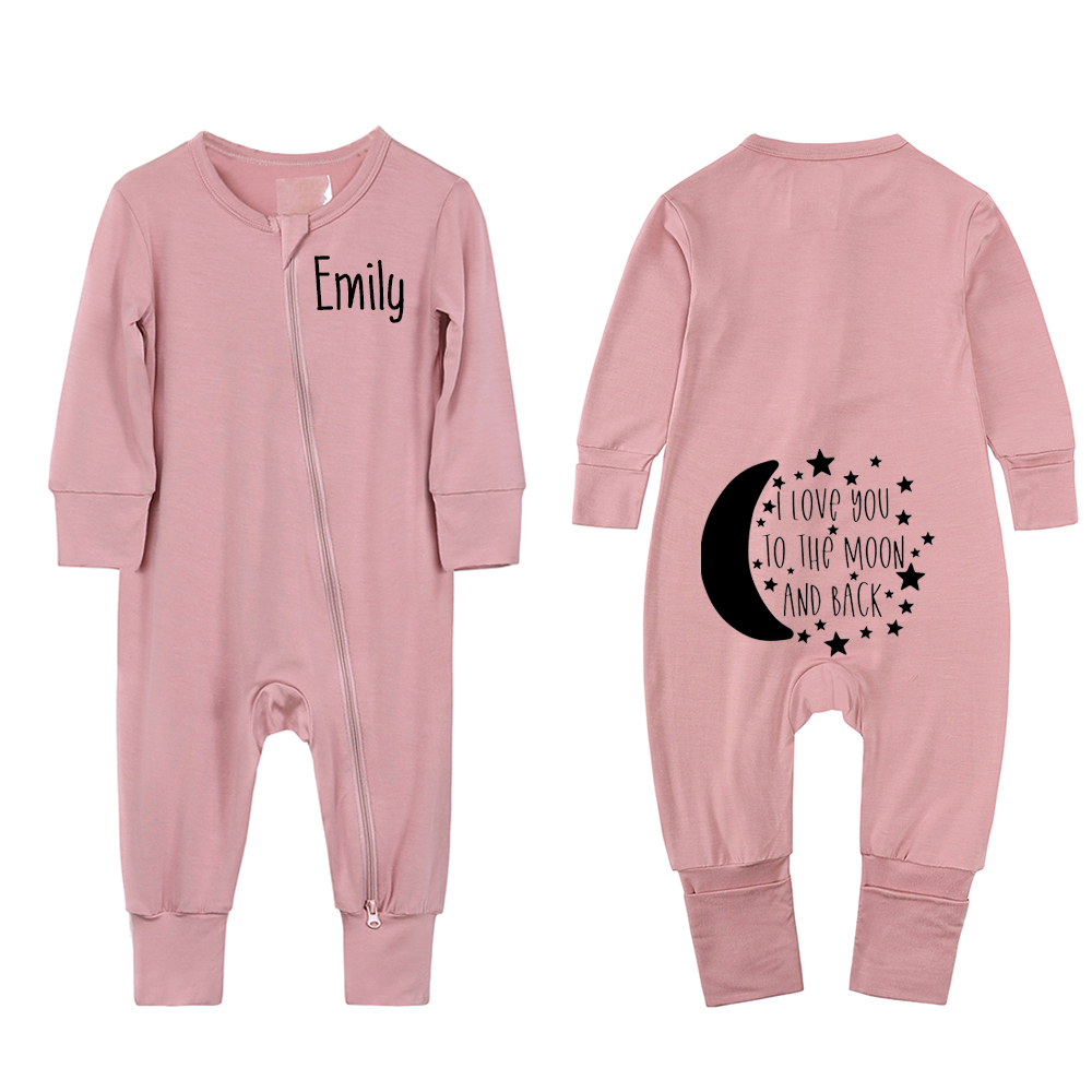 Personalized Kids Sweet Night Sweatshirt Romper | inRomper20