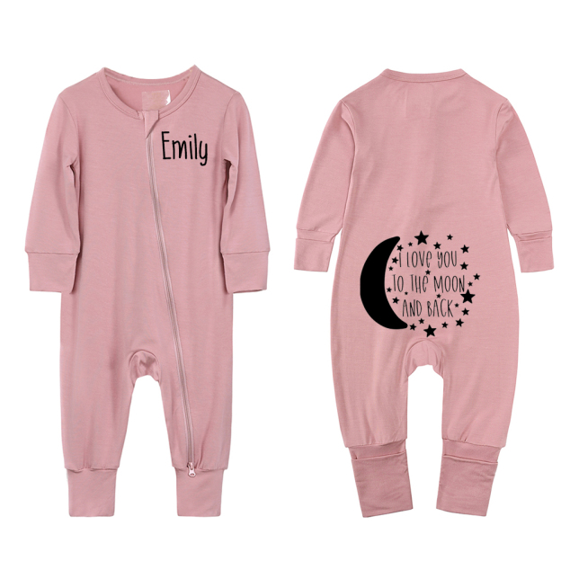 Personalized Kids Sweet Night Sweatshirt Romper | inRomper20