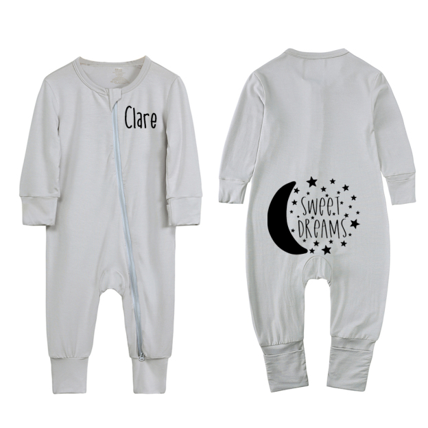 Personalized Kids Sweet Night Sweatshirt Romper | inRomper20