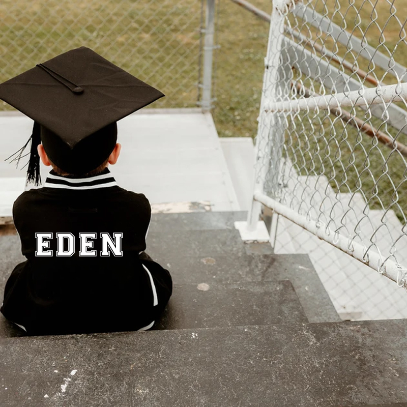 Personalized Initial & Name Kids Baseball Jacket | inJacket35