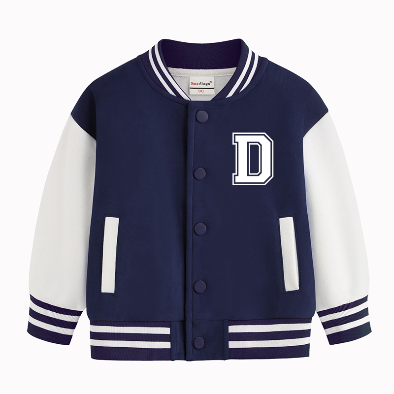 Personalized Initial & Name Kids Baseball Jacket | inJacket35