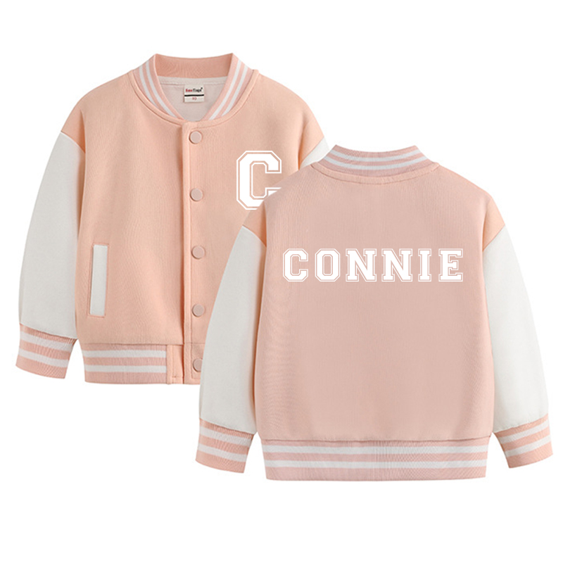 Personalized Initial & Name Kids Baseball Jacket | inJacket35