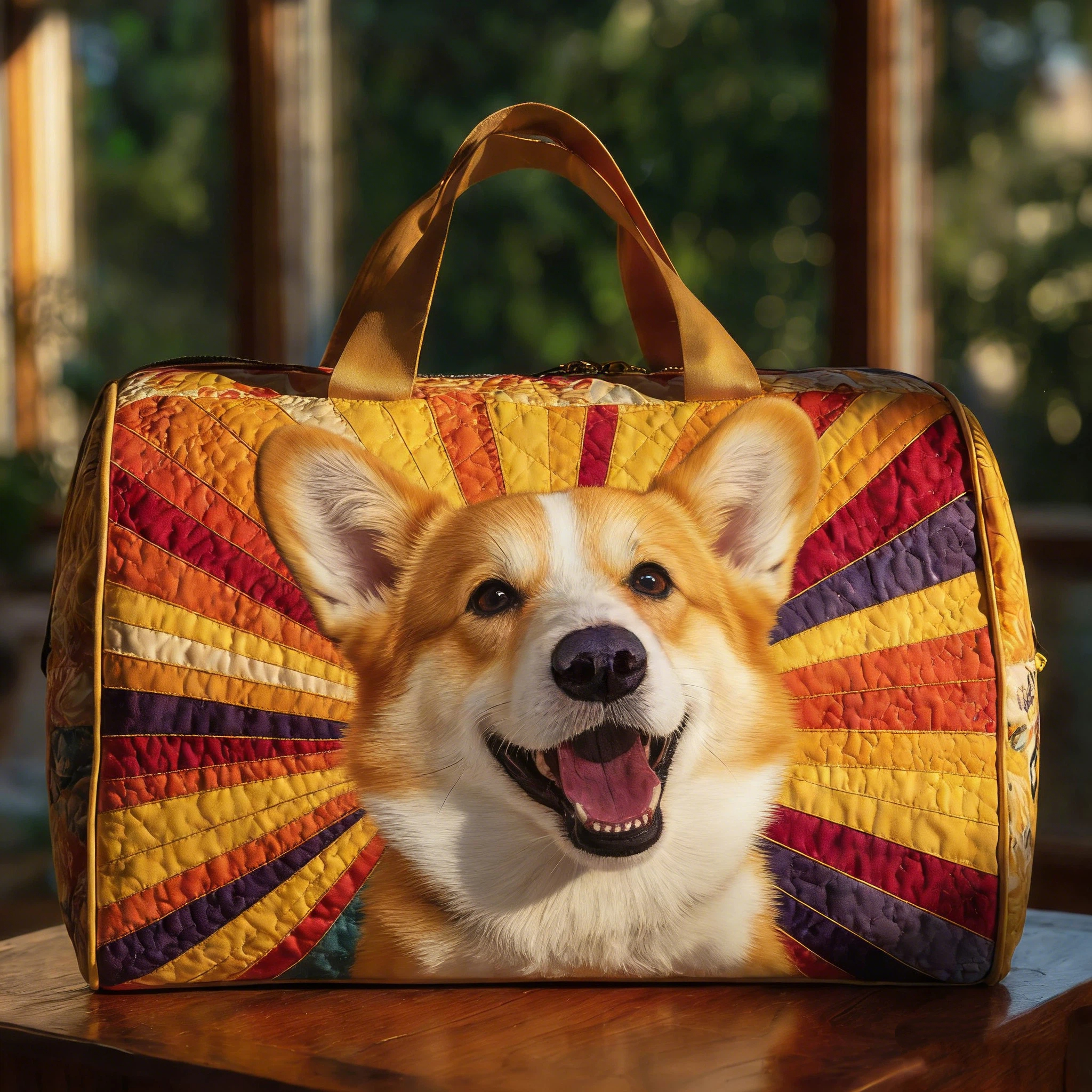 Vintage Timeless Pembroke Welsh Corgi Duffle Bag | inBag53