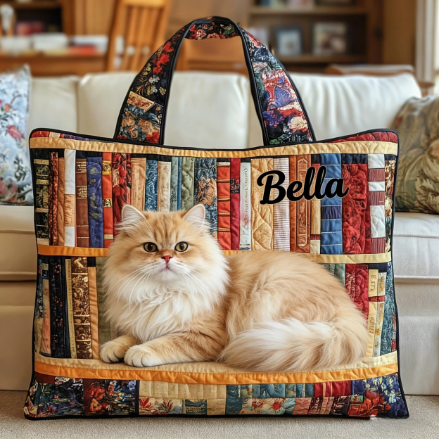 Personalised Vintage Timeless Persian Quilted Tote Bag | inBag84