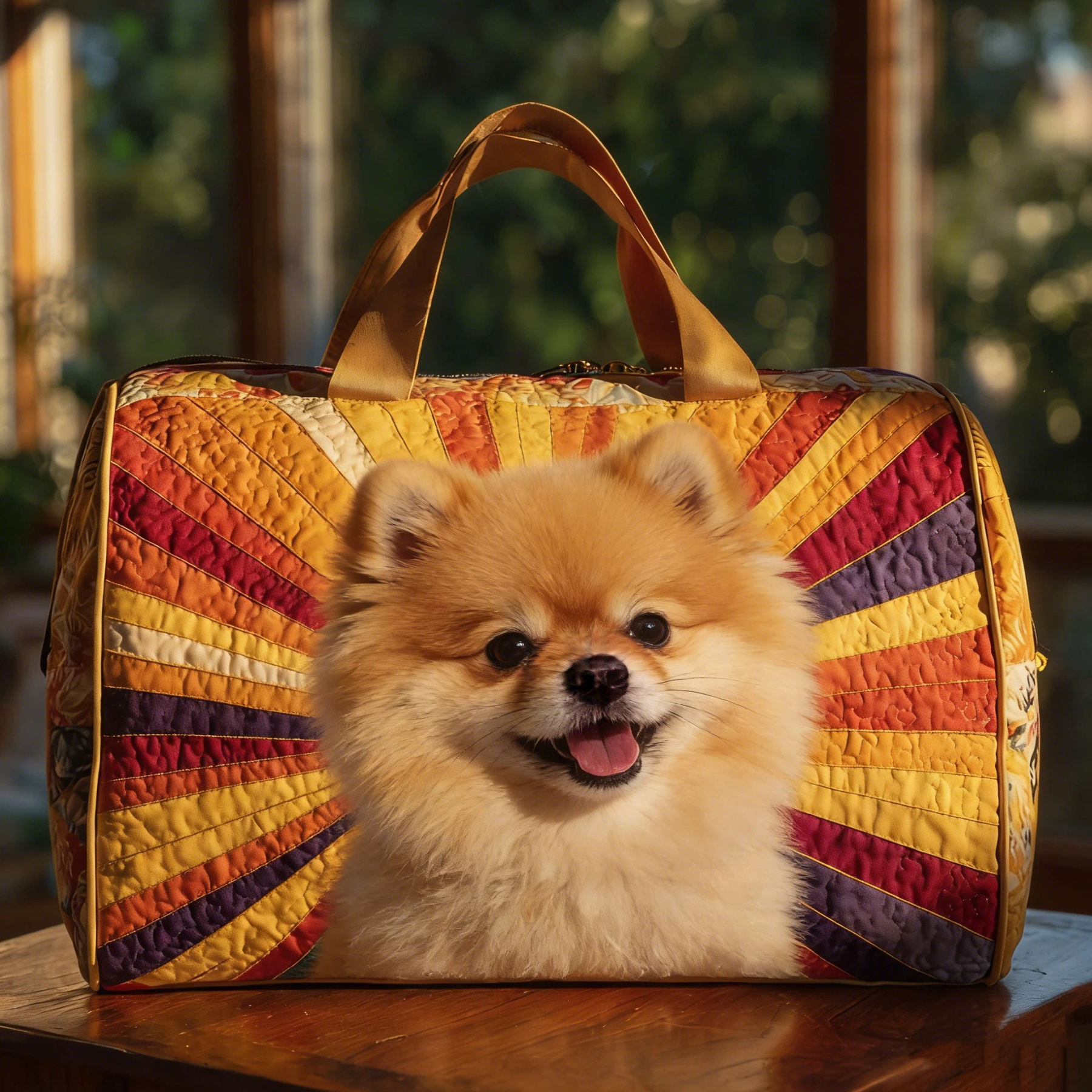 Vintage Timeless Pomeranian Duffle Bag | inBag55