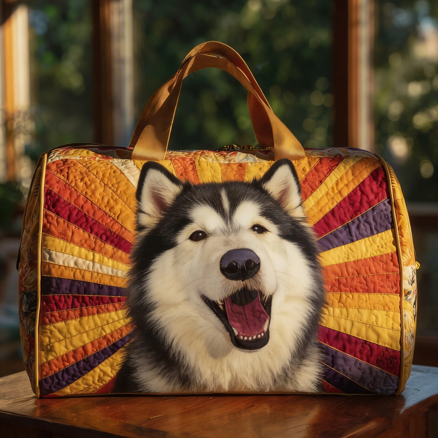 Vintage Timeless Siberian Husky Duffle Bag | inBag64