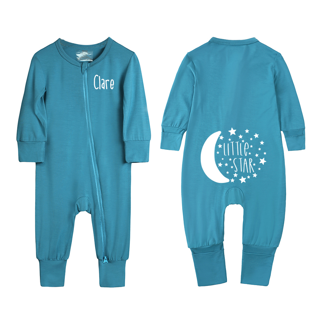 Personalized Kids Sweet Night Sweatshirt Romper | inRomper20