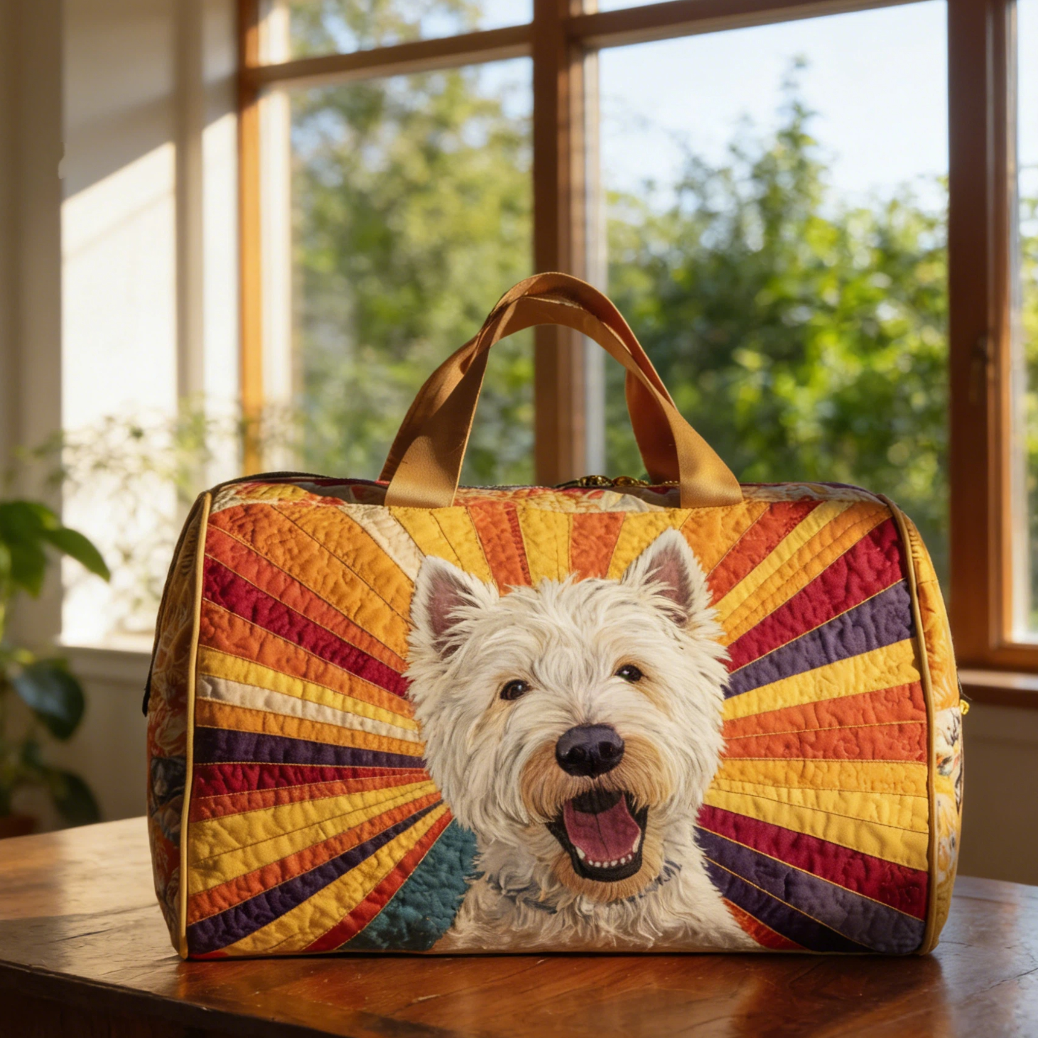 Vintage Timeless West Highland White Terrier Duffle Bag | inBag67