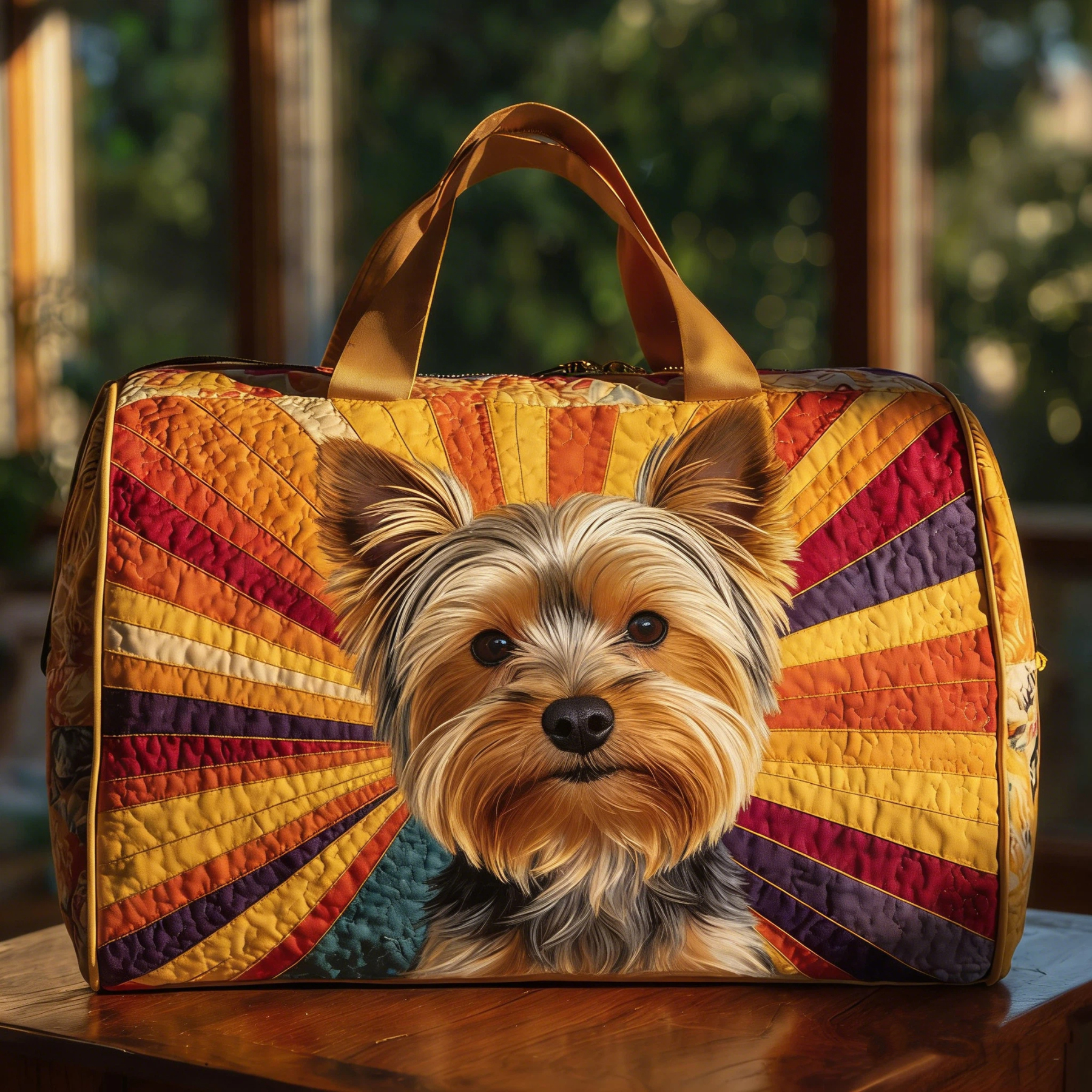 Vintage Timeless Yorkshire Terrier Duffle Bag | inBag68