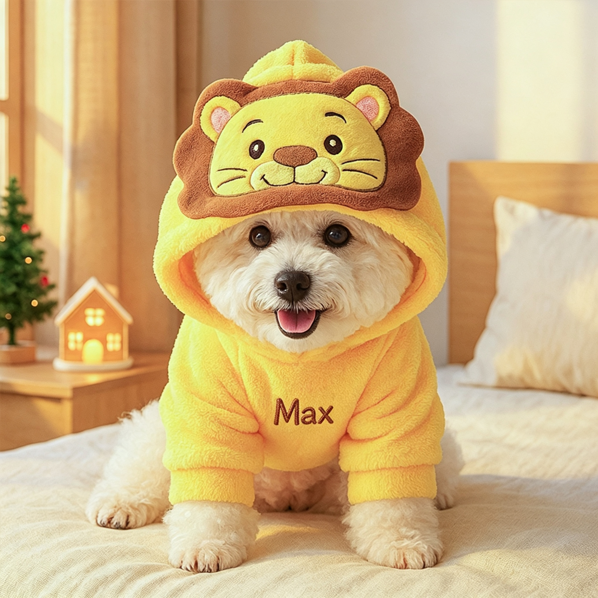 Personalized Embroidered Name Pet Winter Hoodie | incloth126