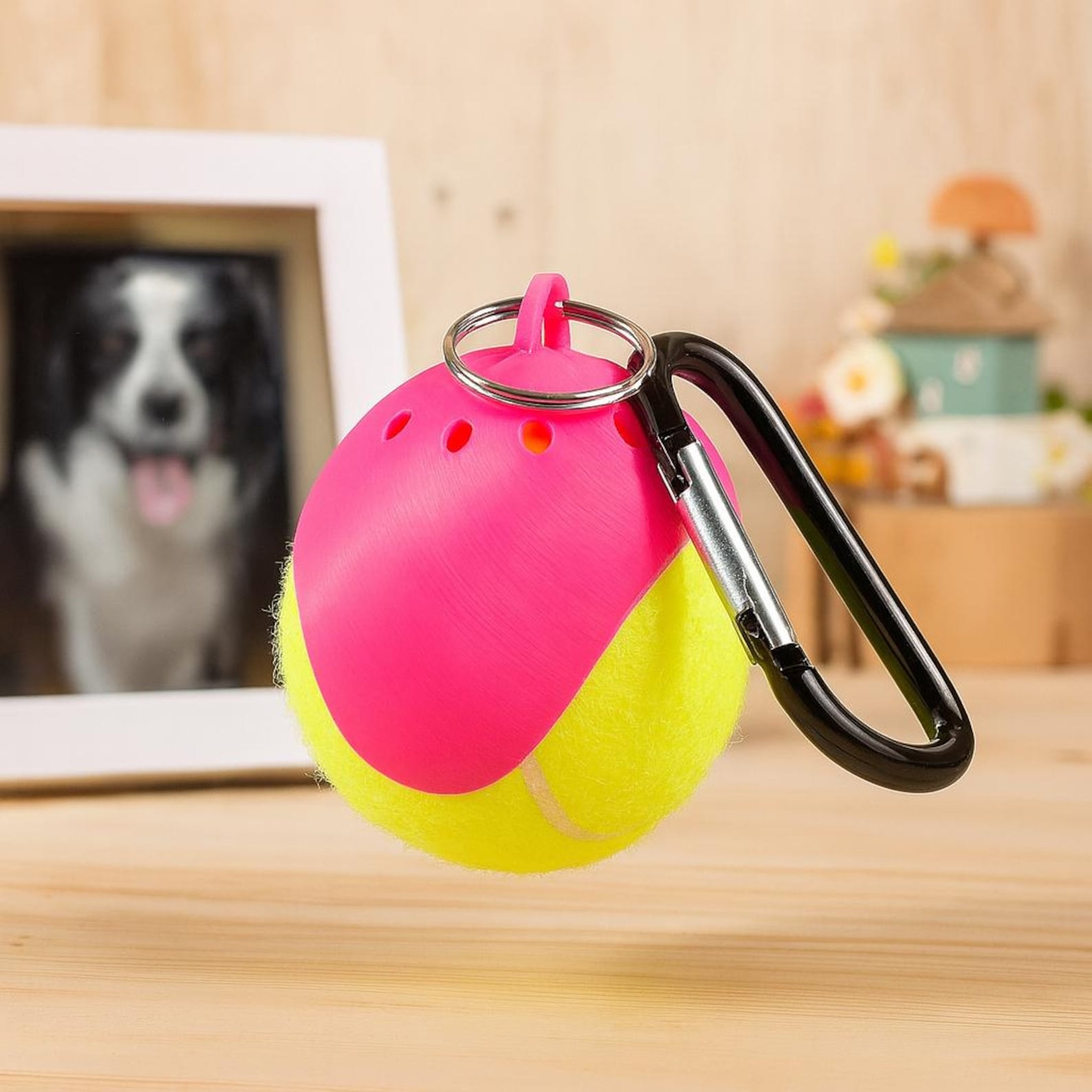 Personalized 3D Printed Pet Toy Ball Carrier  | inToy07