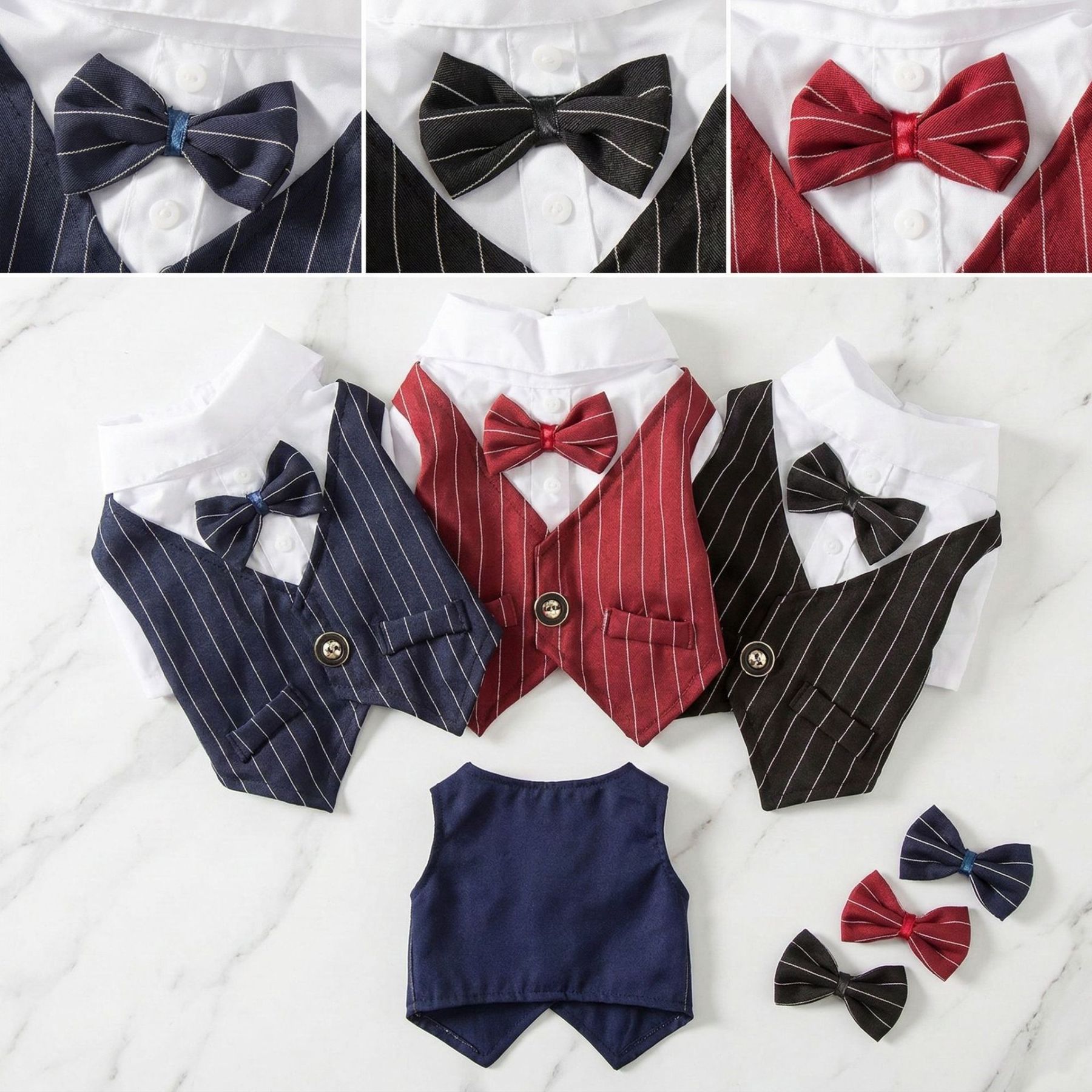 Personalized Name Pet Tuxedo with Bow Tie | inCloth80