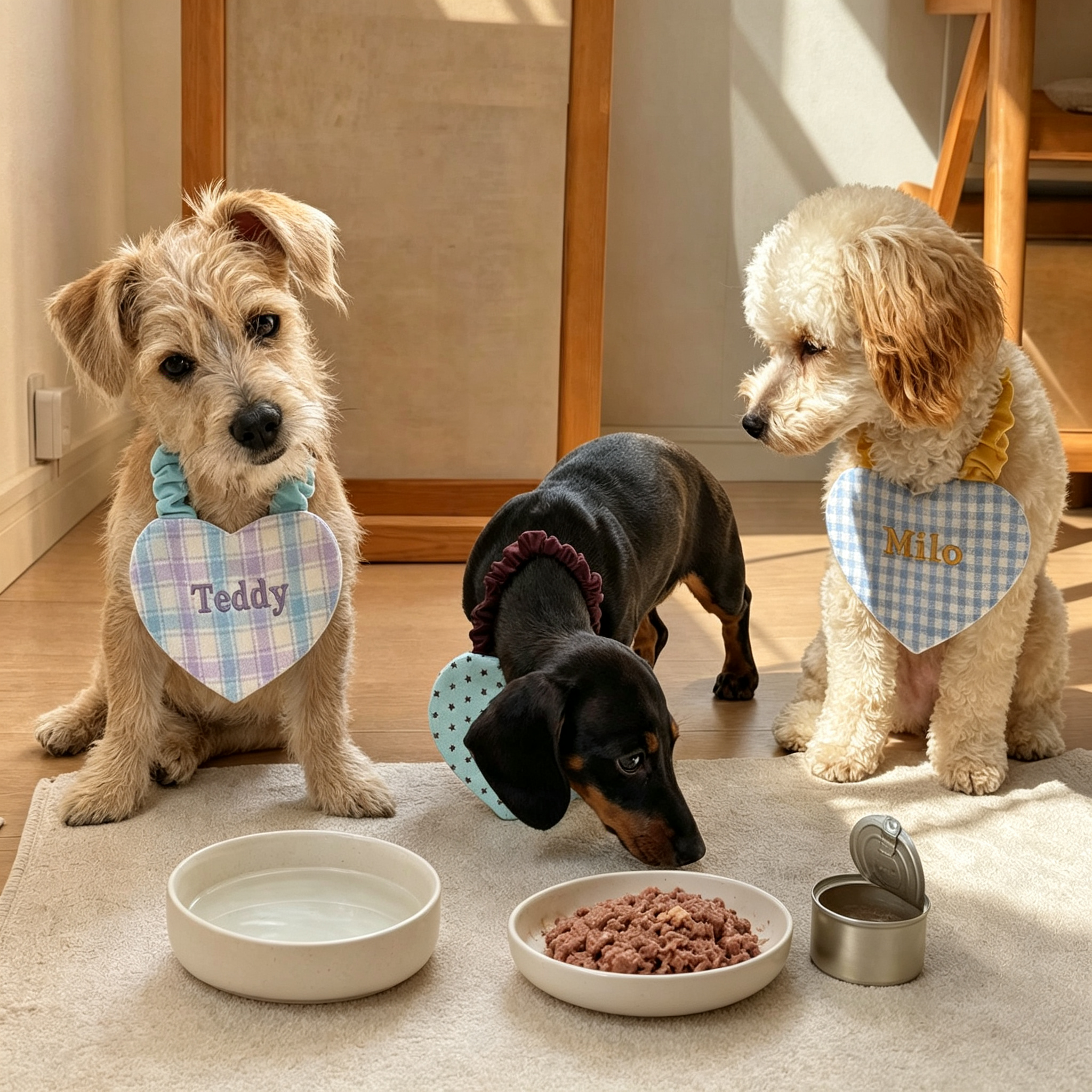 Personalized Embroidered Heart-Shaped Pet Bib | inAccs66