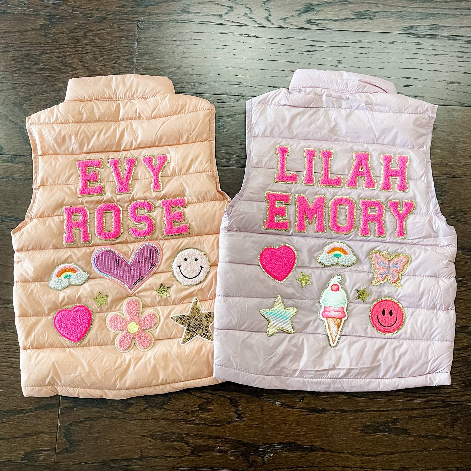 Personalized Hand Patch Kids Lightweight Puffer Vest Jacket | inJacket