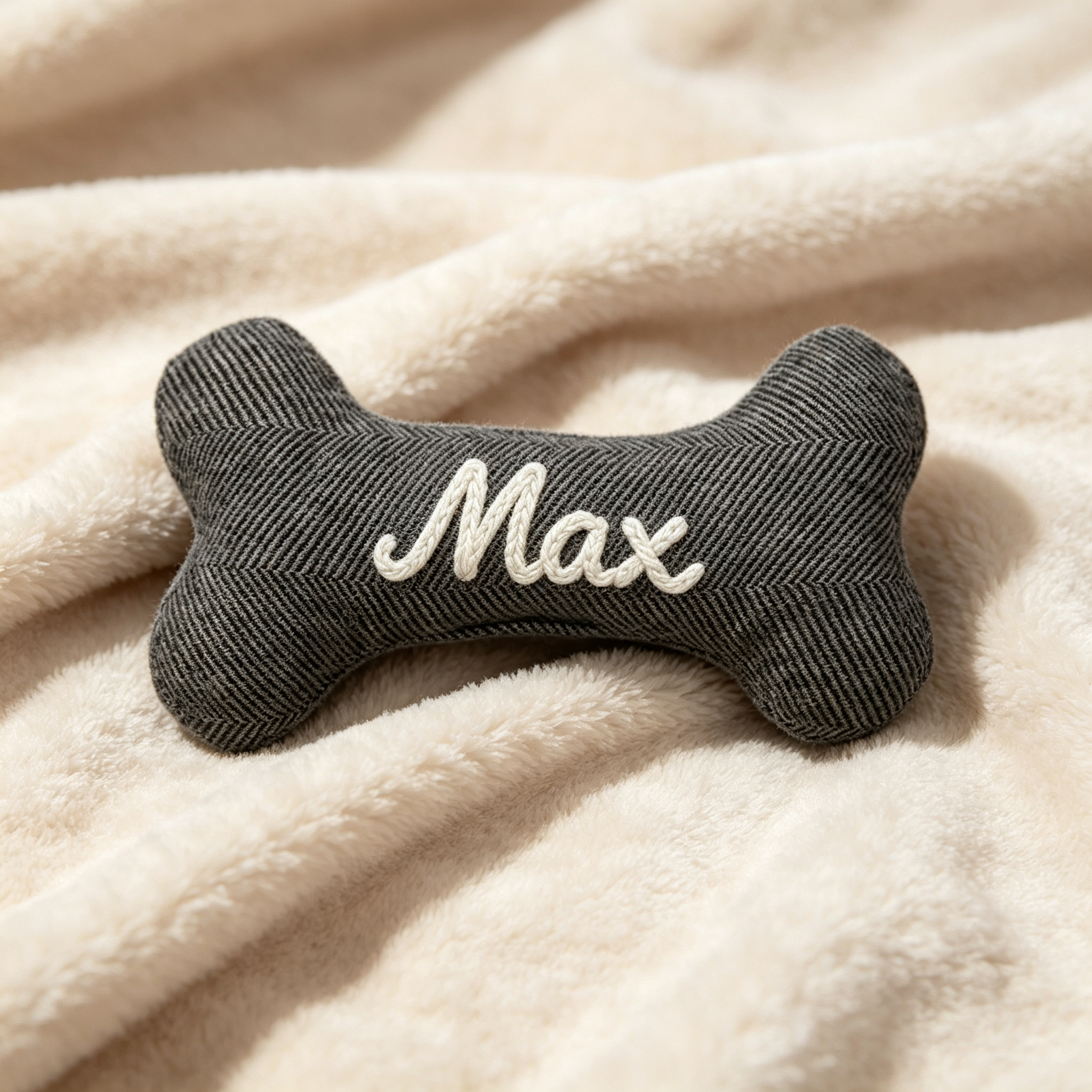 Personalized Embroidered Name Pet Bone Toy | inToy11