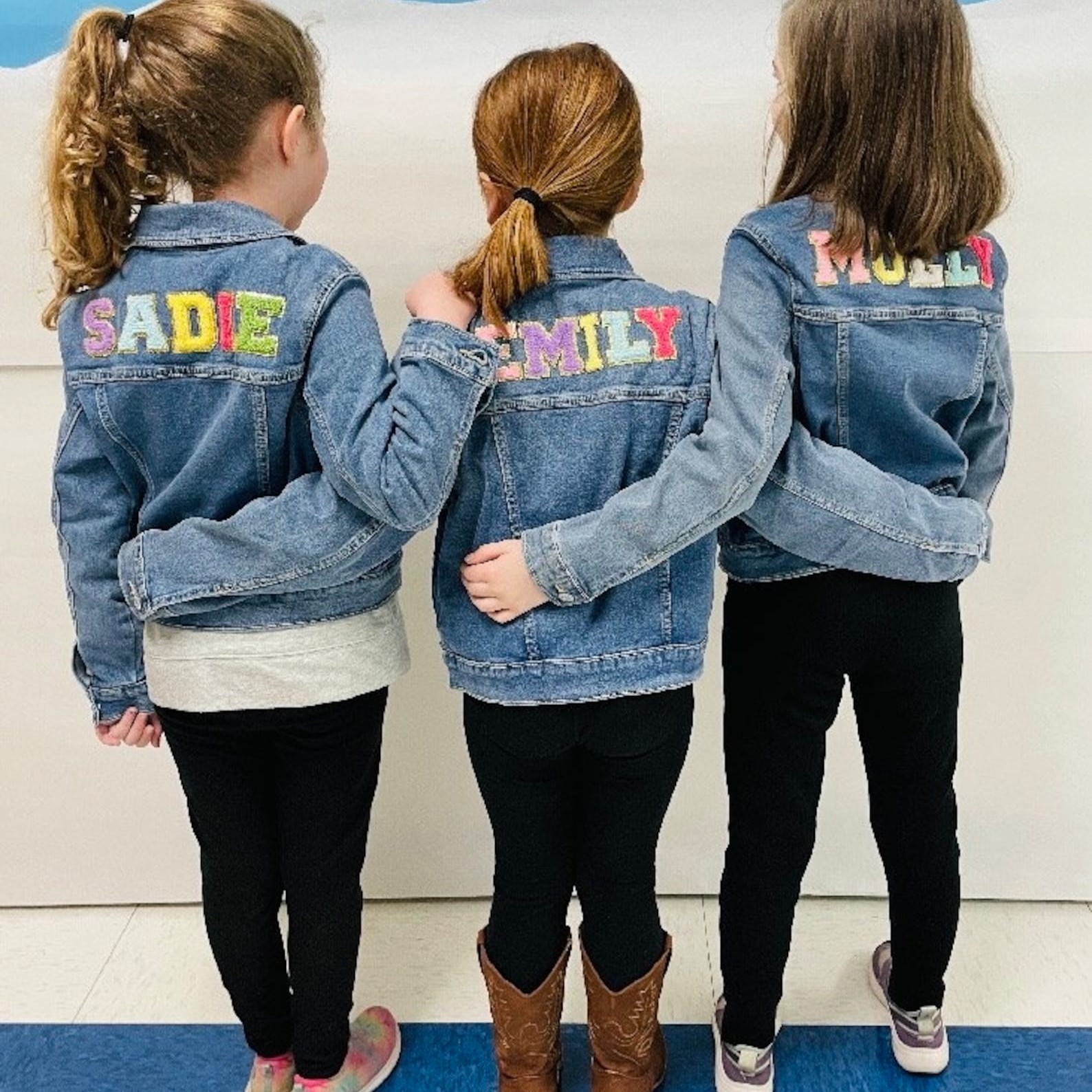Personalized Hand Patch Kids Denim Jacket | inJacket16