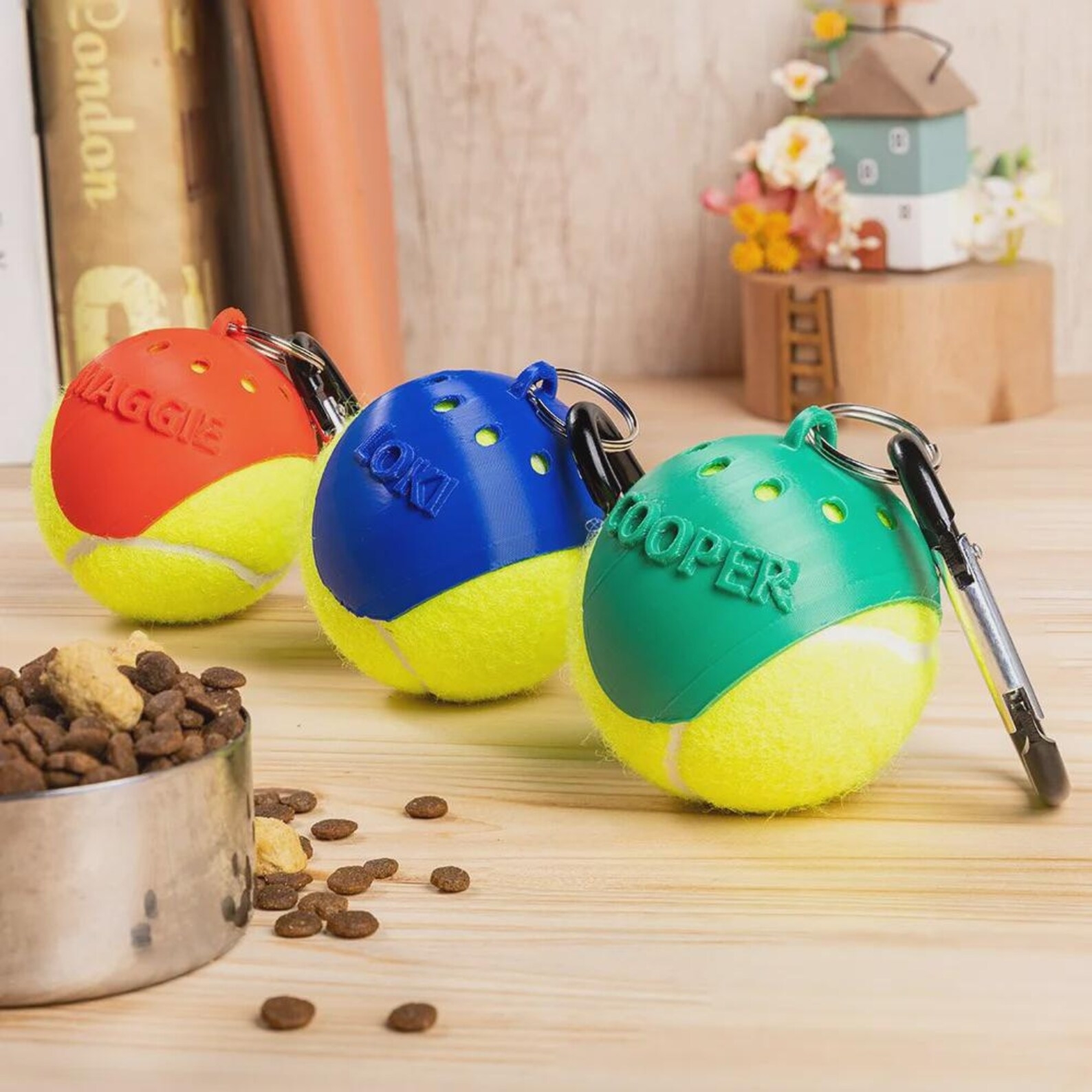 Personalized 3D Printed Pet Toy Ball Carrier  | inToy07