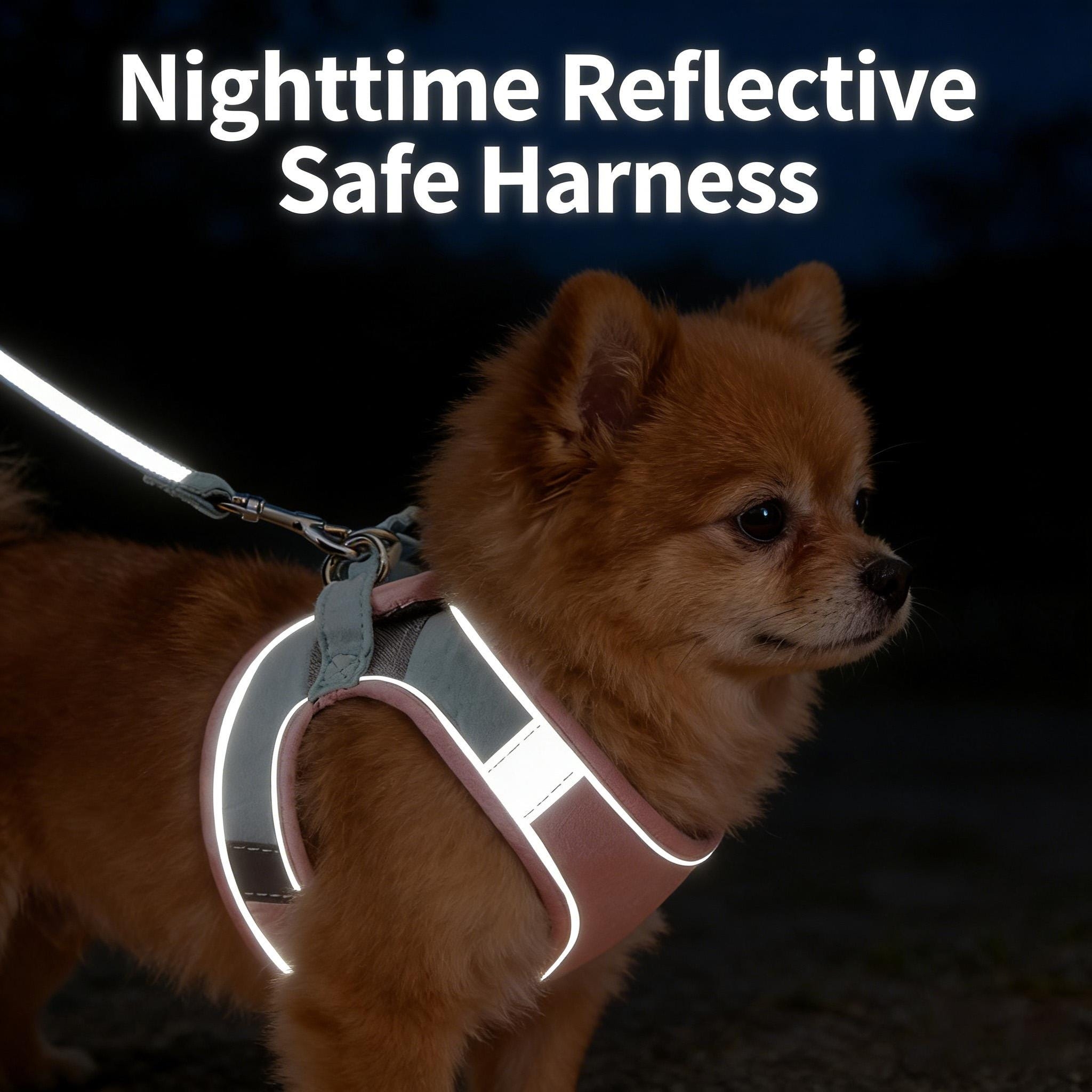 Personalized Embroidered Name Pet Harness with Leash | inAccs09