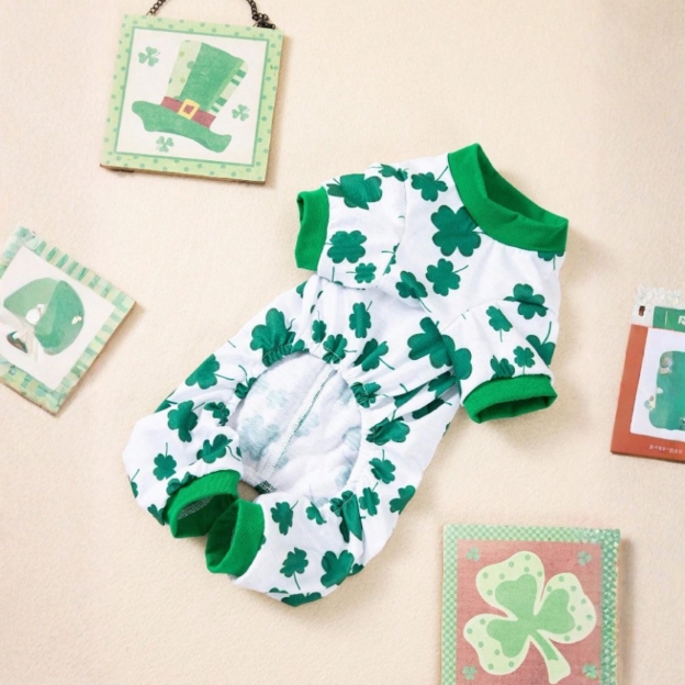 Personalized Pet Lucky St. Patricks Day Jumpsuit | inCloth10