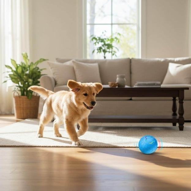 Personalized Rechargeable Electronic Pet Bouncing Ball Toy | inToy08