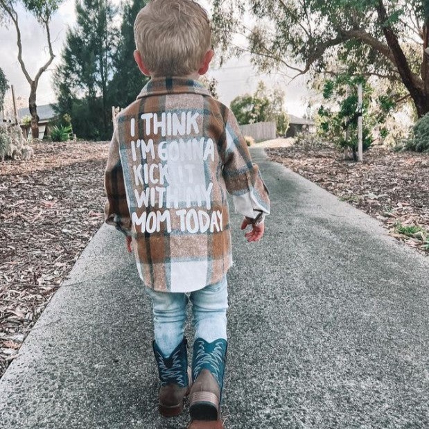 Personalized Name Kids Flannel Jacket | inJacket34