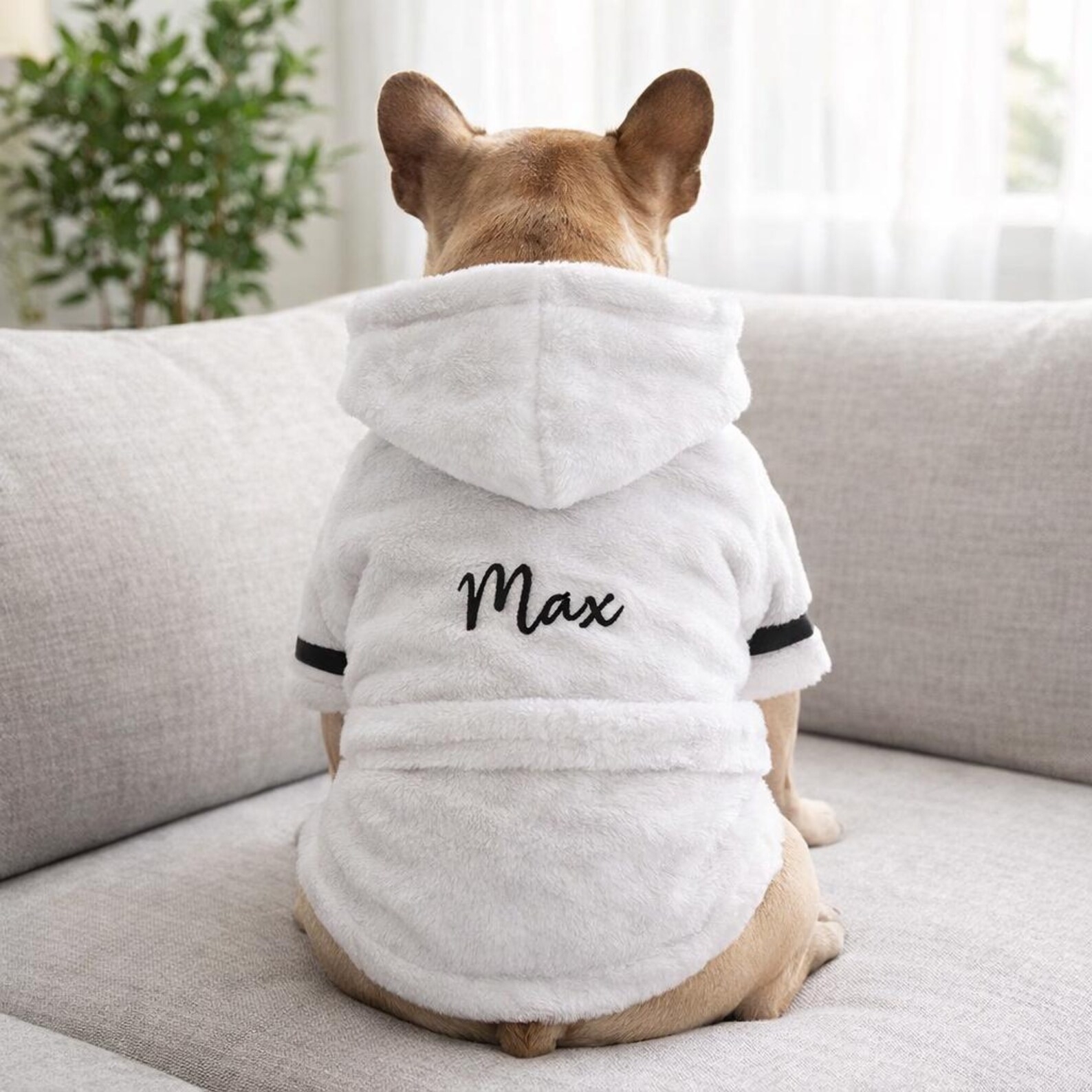 Personalized Embroidered Name Pet Bathrobe | inCloth23