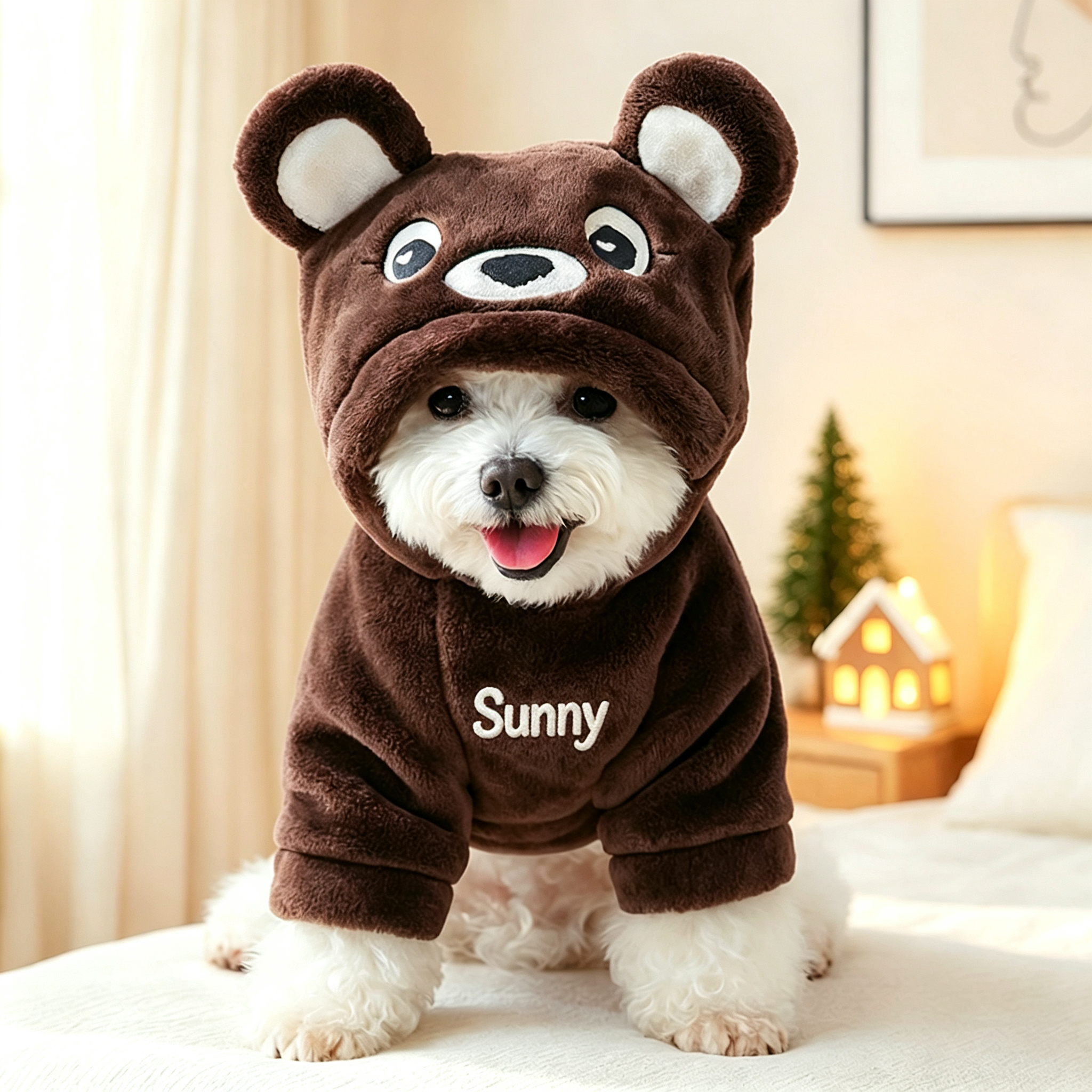 Personalized Embroidered Name Pet Winter Hoodie | incloth126