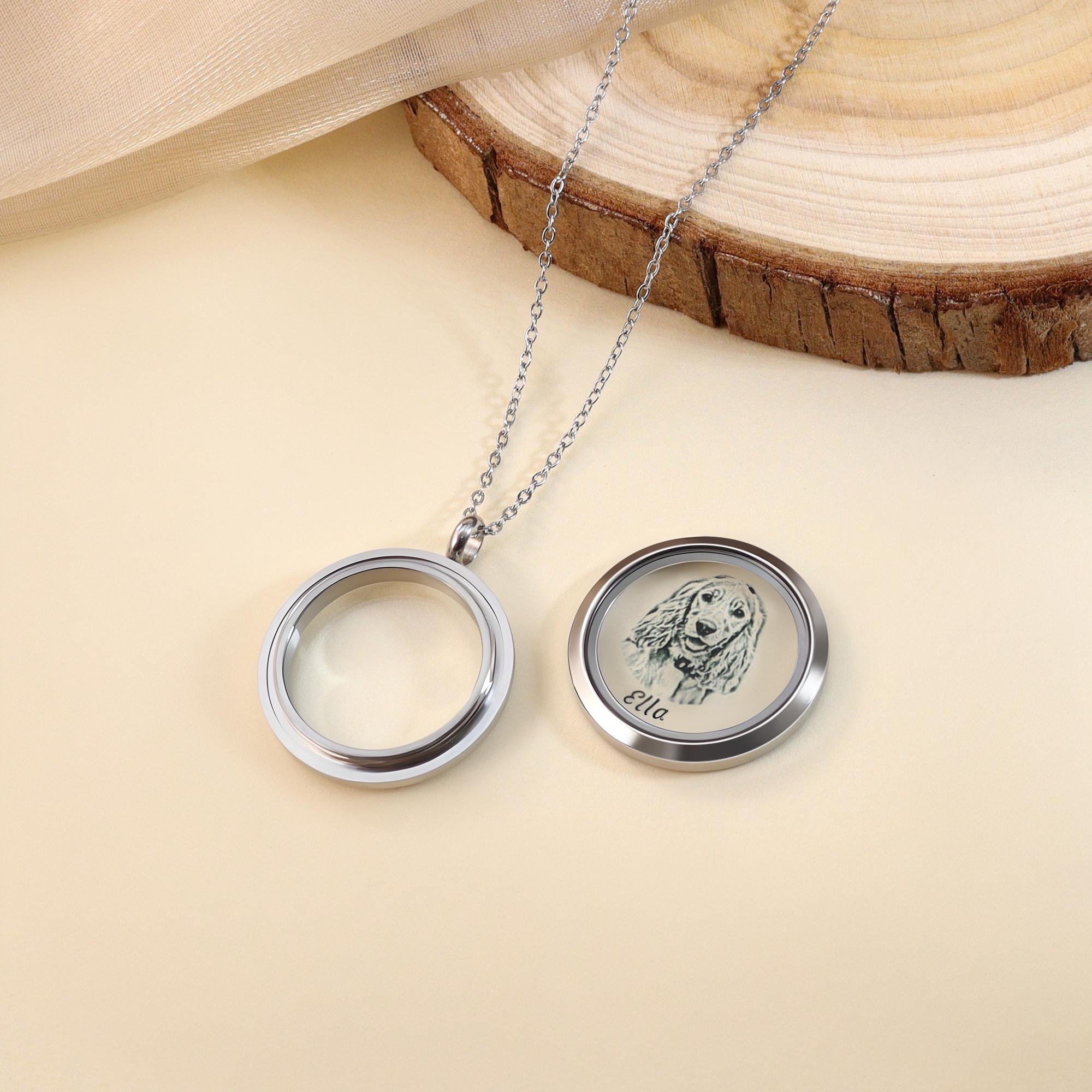 Personalized Pet Fur Hair Keepsake Necklace | inAccs23